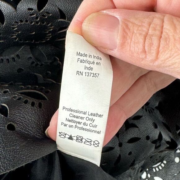 Marissa Webb Bristol Leather Eyelet Cut Adjustable Tank Top - Picture 10 of 10